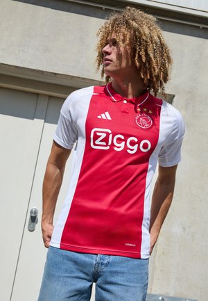 adidas Performance AJAX AMSTERDAM 24/25 HOME - Club wear - white/red