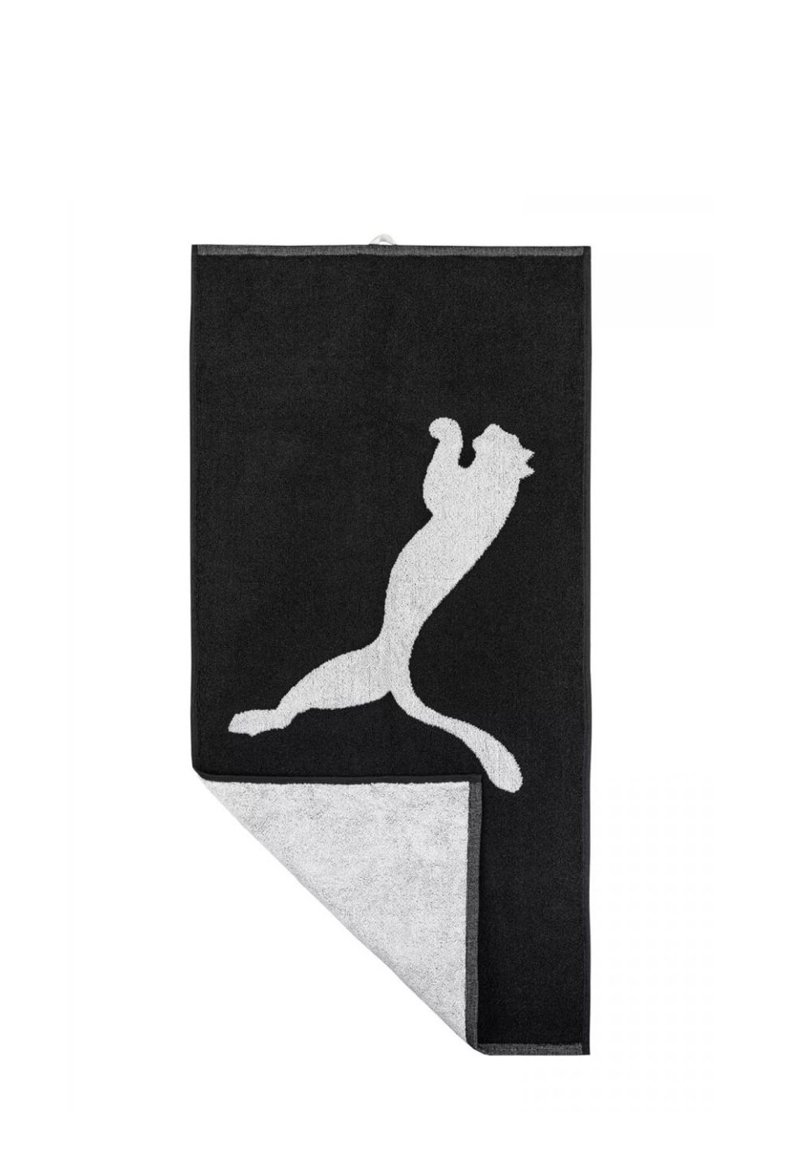 Puma TEAM LARGE - Strandhanddoek - puma black puma white