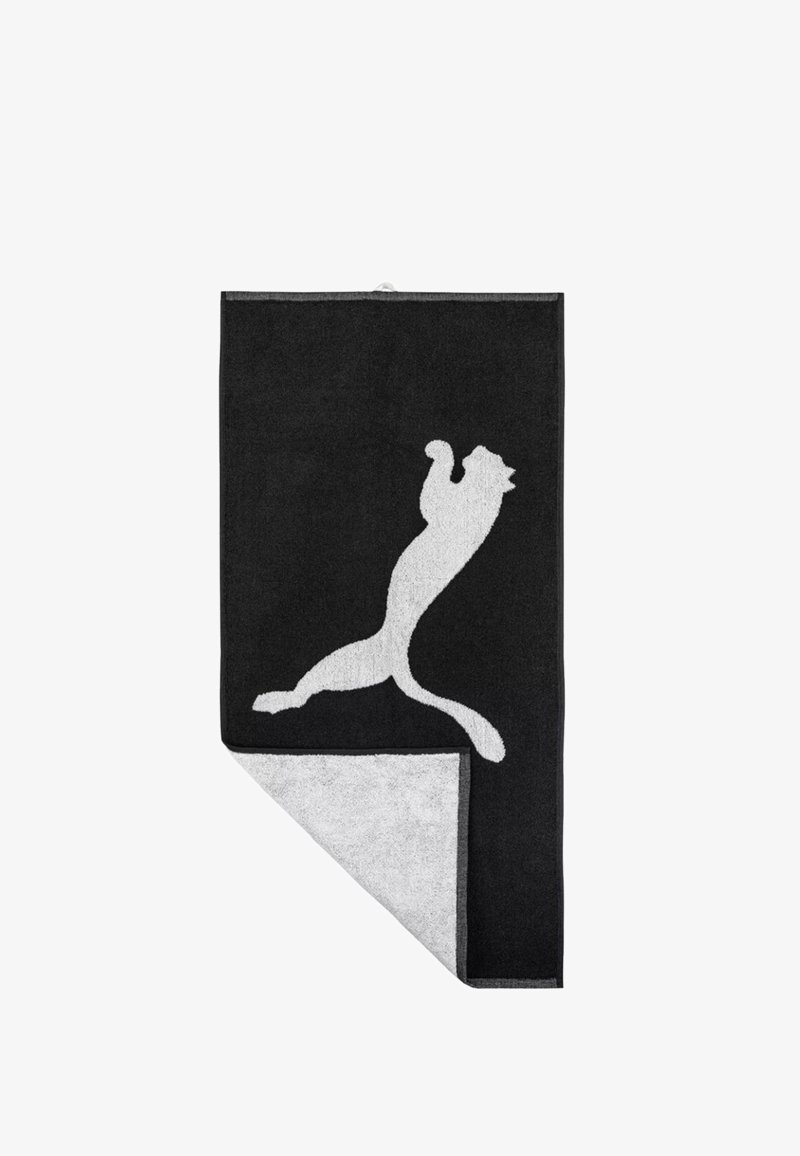 Puma TEAM LARGE - Strandhanddoek - puma black puma white