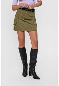 Nümph - NUALLIE SKIRT - Mini skirts  - ivy green Miniaturebillede 1