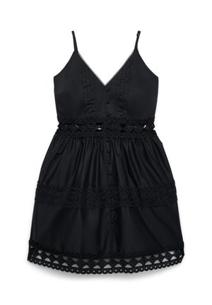 Calliope, ABITO APPLICAZIONI - Abito a camicia - ultrablack
