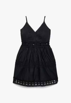 Calliope, ABITO APPLICAZIONI - Abito a camicia - ultrablack