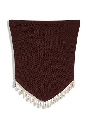 Bershka, TOP - Top - dark red