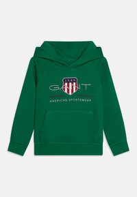 GANT ARCHIVE SHIELD HOODIE UNISEX - Felpa con cappuccio - grass green