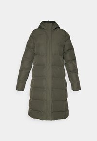 WOMAN COAT FIX HOOD - Wintermantel - forest