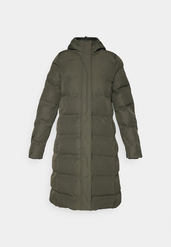WOMAN COAT FIX HOOD - Winter coat - forest2