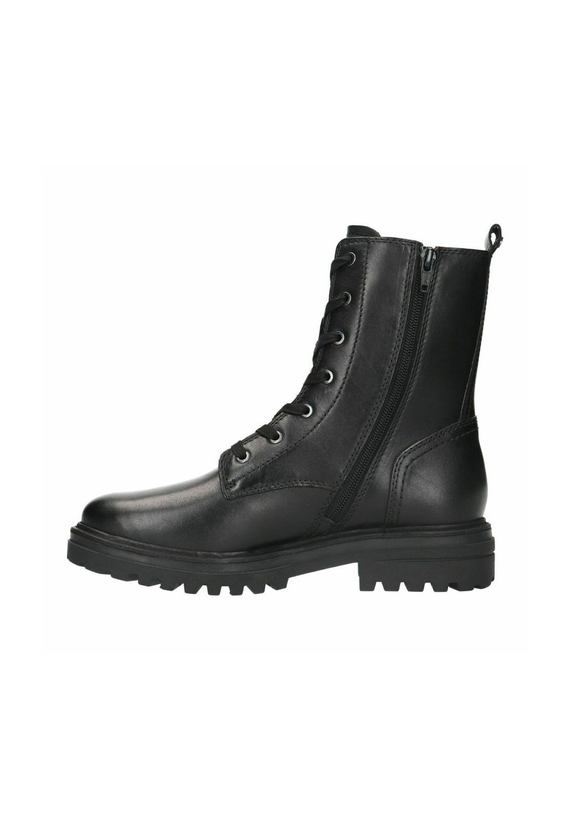 Manfield MIT CHUNKY SOHLE - Platform ankle boots - schwarz