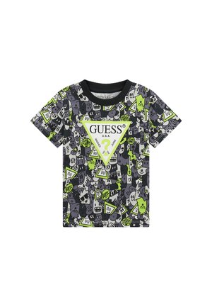 Camiseta estampada - mehrfarbig schwarz