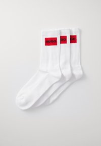 HUGO - LABEL 3 PACK - Chaussettes - white Image miniature 1