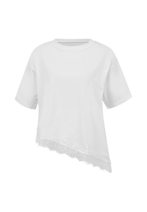 Cloud 5ive, ASYMETRIC LACE SHIRT - Bluse - white