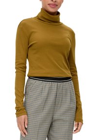 QS MIT ROLLKRAGEN - Longsleeve - guacamole