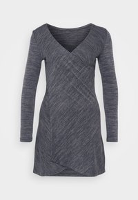 VMHELA WRAP DRESS - Robe pull - dark grey melange