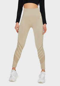 SQUATPROOF - RUNNER SEAMLESS HIGH WAISTED  - Pajkice - beige Miniaturna slika 1