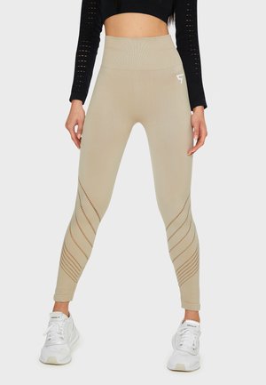 RUNNER SEAMLESS HIGH WAISTED  - Pajkice - beige