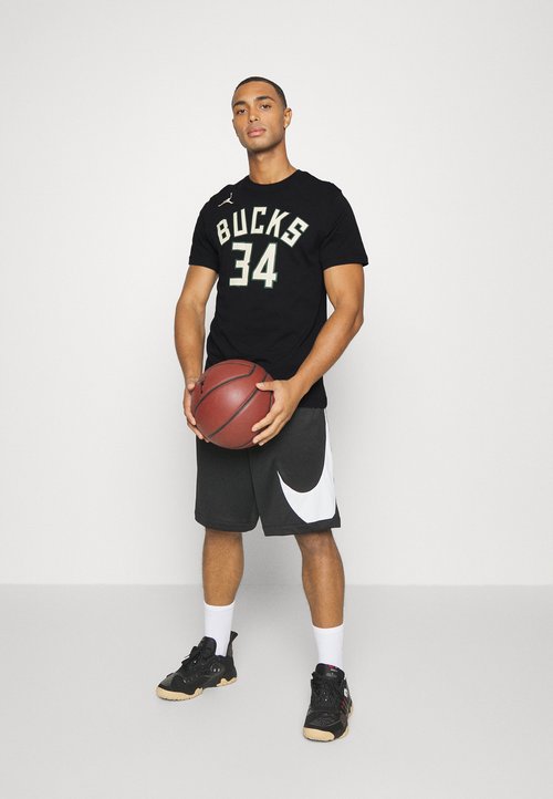 Nike NBA GIANNIS ANTETOKOUNMPO MILWAUKEE BUCKS TEE - Print T-shirt - black — foto 5