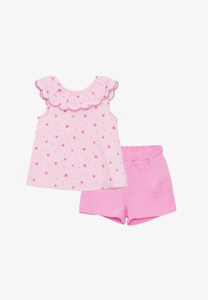 COLLAR PATTERNED SET - Shorts - pink