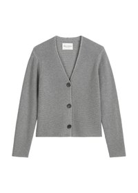 LONGSLEEVE V NECK - Strickjacke - grey granite melange