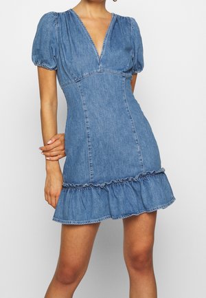 Jeanskleid - light-blue denim