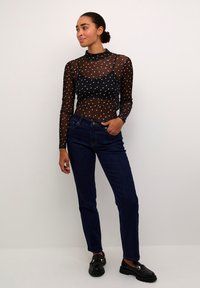 Kaffe JOHANNE  - Maglietta a manica lunga - black white dot