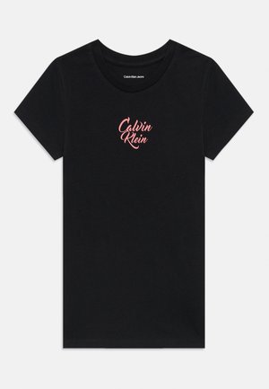 SCRIPT LOGO GRAPHIC - Basic T-shirt - black