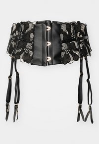 DARK SIDE WASPIE - Jarretels - black