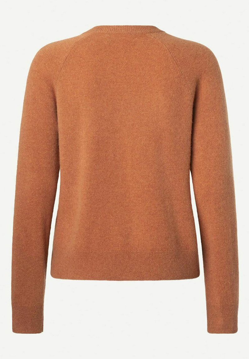 Damen Strickjacken | Samsøe Samsøe BOSTON O Strickpullover orange - AL75598 Damen Strickjacken | Samsøe Samsøe BOSTON O Strickpullover orange - AL75598