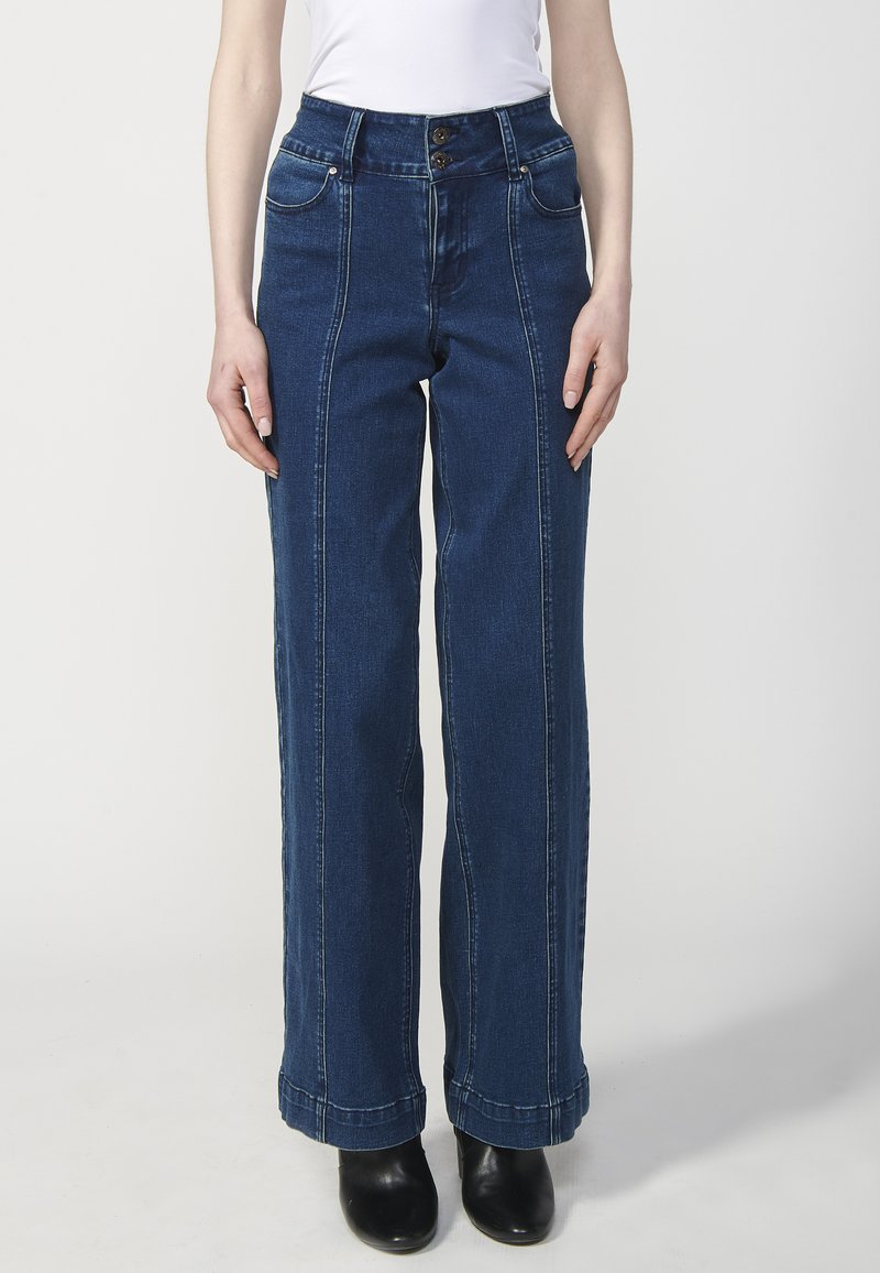 Koroshi Trapezaste traperice - azul osc   dark blue