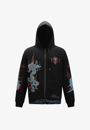 Ed Hardy DOUBLE BATTLE DRAG THRU - Sweatjacke - black