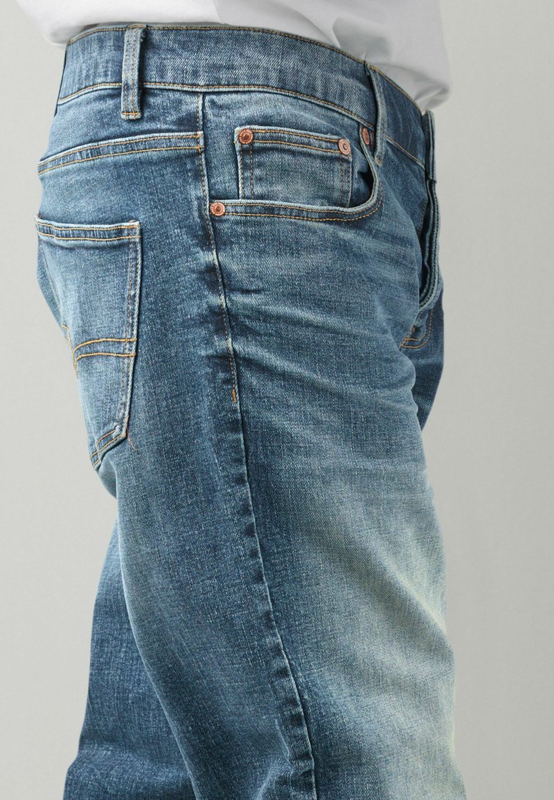 Herren Skinny Fit | Next Jeans Straight Leg mottled blue/blau-meliert - QZ08391 Herren Skinny Fit | Next Jeans Straight Leg mottled blue/blau-meliert - QZ08391