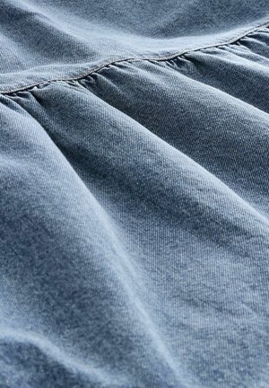 Next TIE FRONT SMOCK - Jeanskleid - mid blue