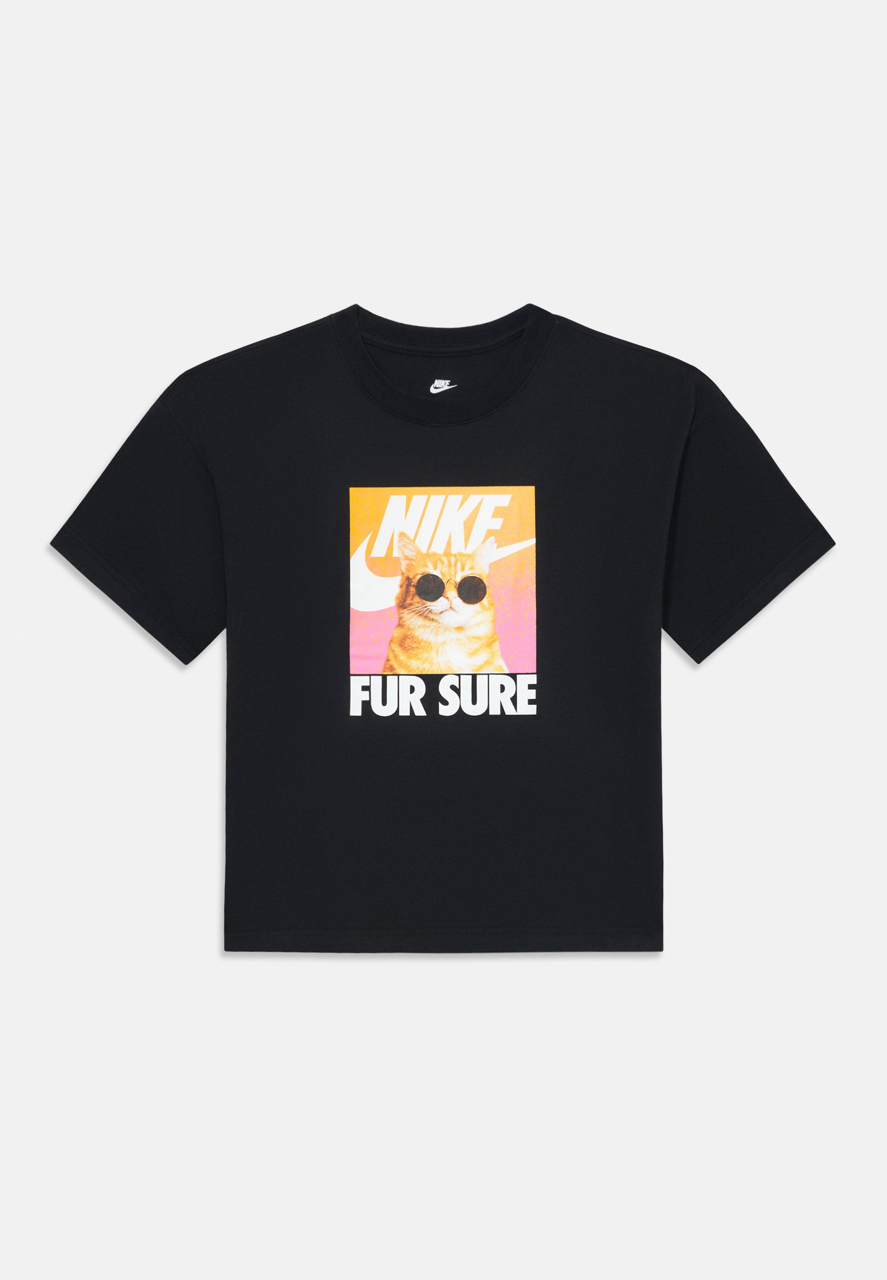 Nike Sportswear TEE PHOTO CUTE ANIMAL Print T-shirt black