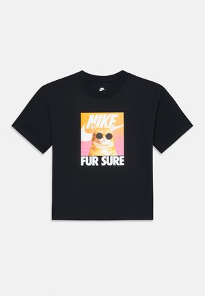 TEE PHOTO CUTE ANIMAL - Print T-shirt - black