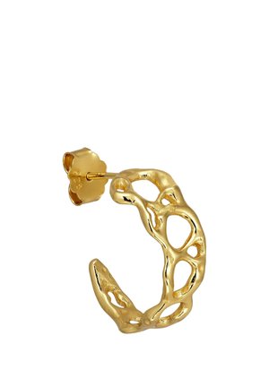 SPACE HOOP LEFT - Boucle d'oreille individuelle - gold plated silver coloured