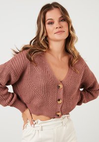 LELA REGULAR FIT - Cardigan - rose