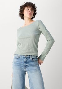 Marc O'Polo LONG SLEEVE BOAT NECK - Topper langermet - faded mint