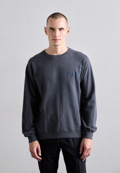 Ron Dorff BOX PRINT - Sweatshirt - lava grey