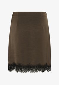 Sélectionné, seal brown black lace