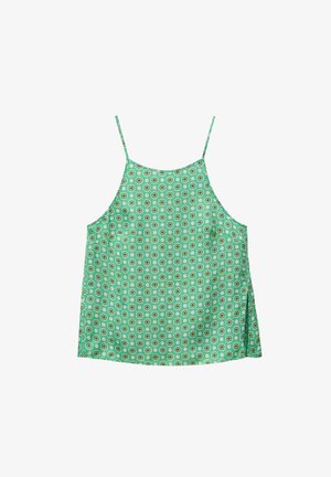 & OTHER STORIES, & OTHER STORIES SILK TANK TOP - Top - green print
