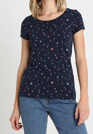 Print T-shirt - dark blue