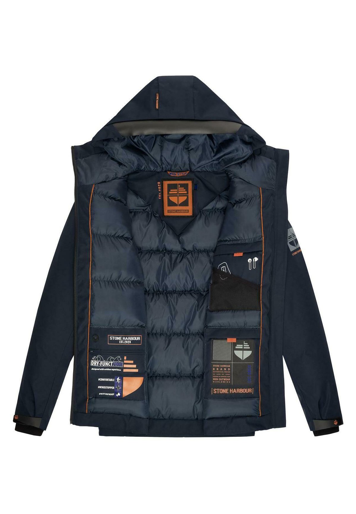 STONE HARBOUR Winter jacket - dark blue - Zalando