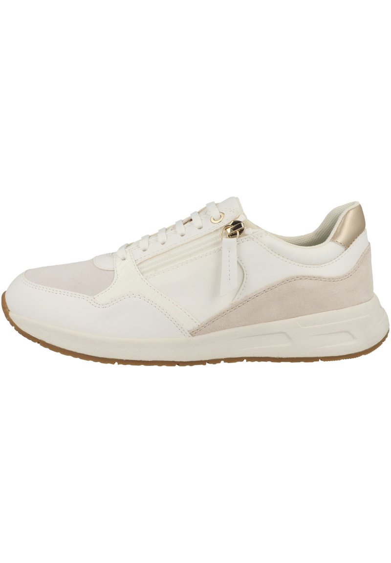 Geox D Bulmya Sneakers voor meisjes, Zand Optic White, 36 EU