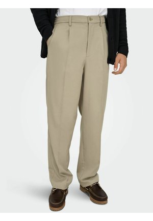 ONSMIRO TAILORED LOOSE - Pantaloni - chinchilla