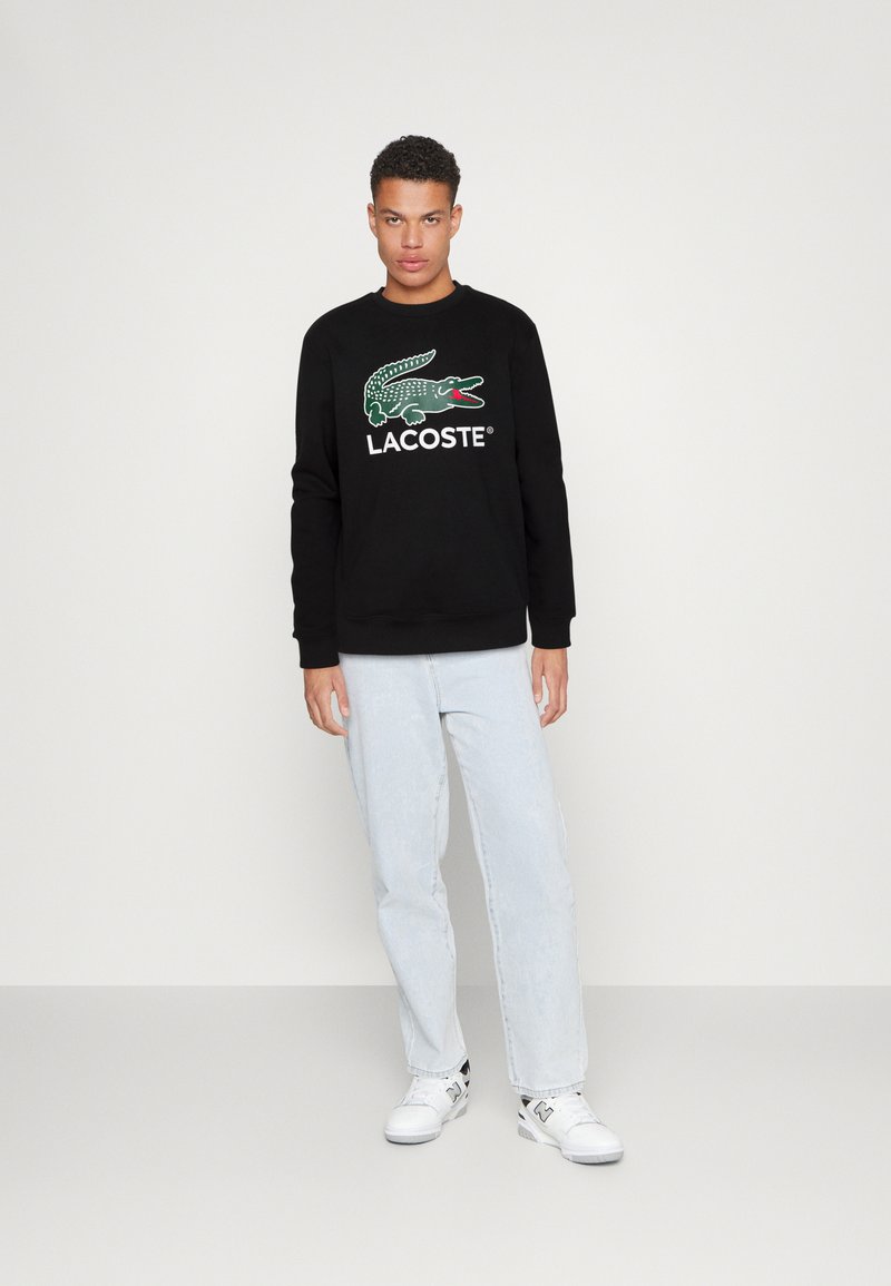 Lacoste BIG CROC  - Mikina - black