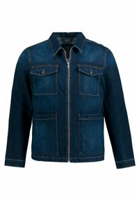 JP 1880 Heren grote maten grote maten Menswear L-8XL jeansjas, borstzakken, knoopsluiting, tot 8 XL 826234, Denim Blauw, XL