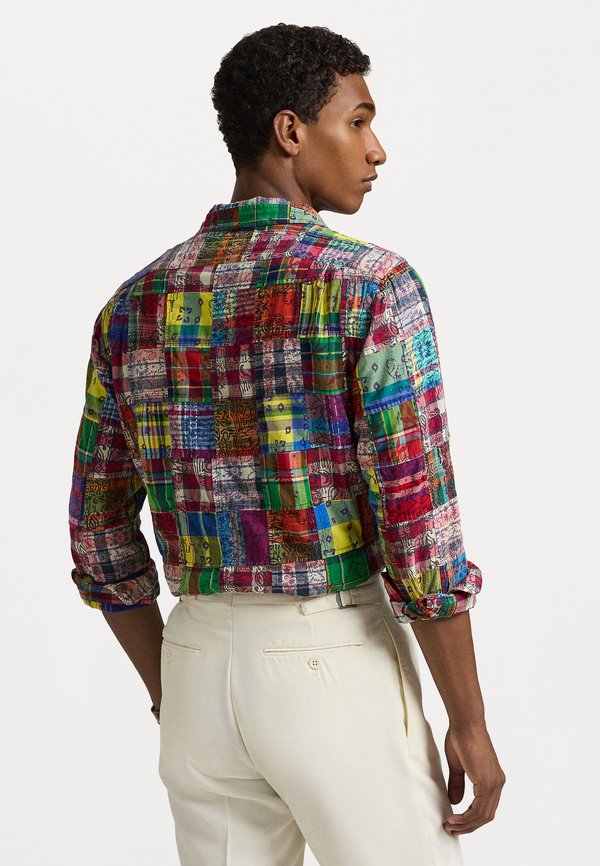 CLASSIC FIT PATCHWORK MADRAS CAMP SHIRT - Shirt - block print patchwork2