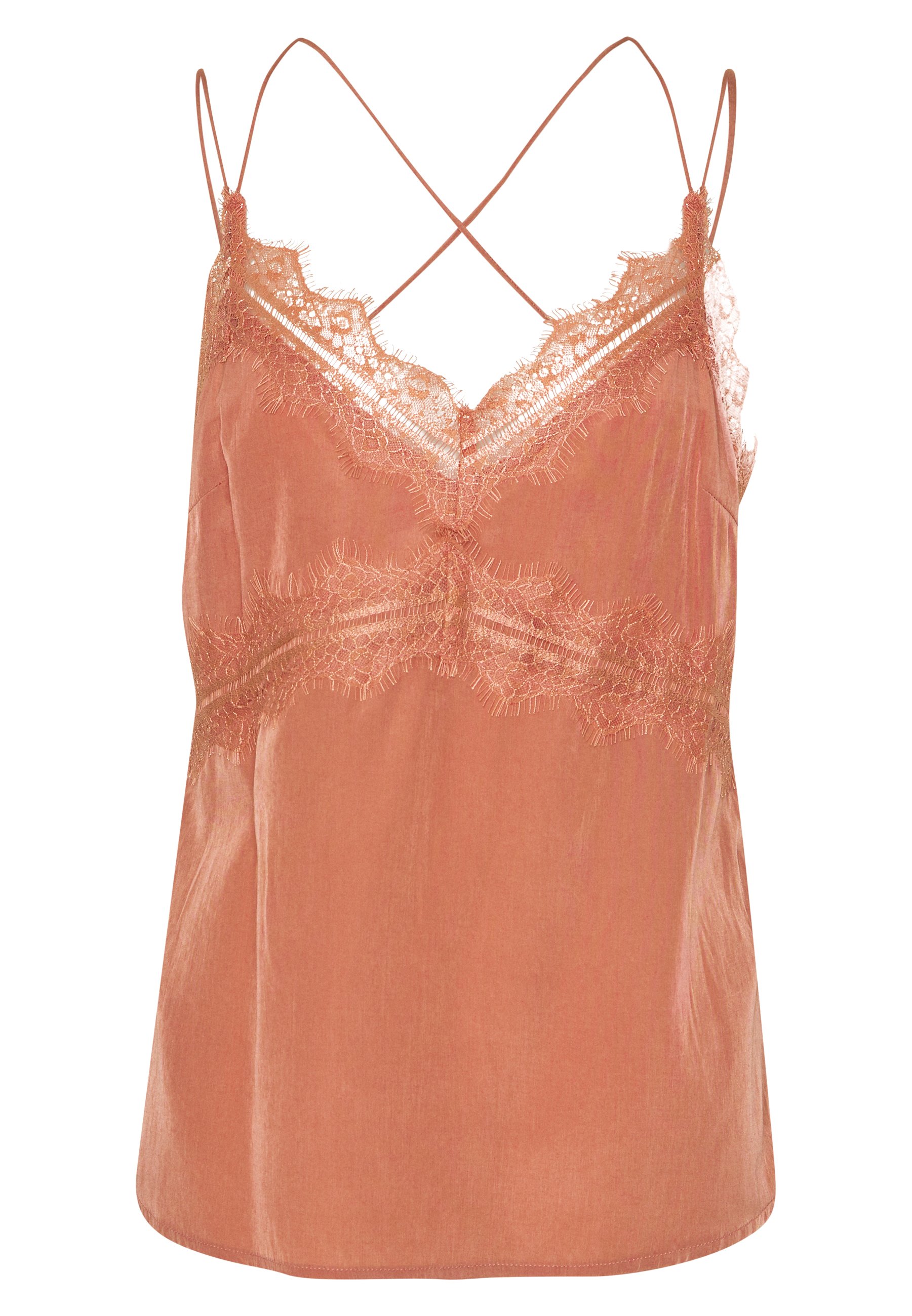 Vila VIEMISA SINGLET Topper dusty cedar Zalando.no Vila VIEMISA SINGLET - Topper - dusty cedar