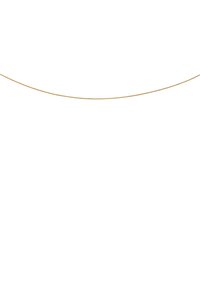 Collana a catena placcata in oro con un design curvo elegante, texture finemente intrecciata e aspetto leggero, caratterizzata da un'estetica minimalista.