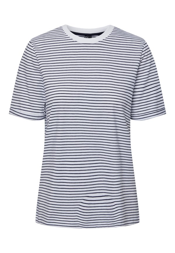 PCRIA SS FOLD UP TEE STRIPES NOOS  - Print T-shirt3