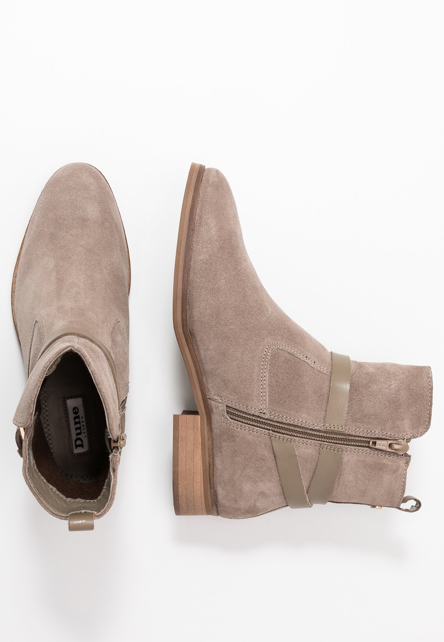 dune taupe ankle boots