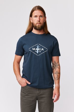 Makia SEASIDE - T-shirts med print - carbon blue